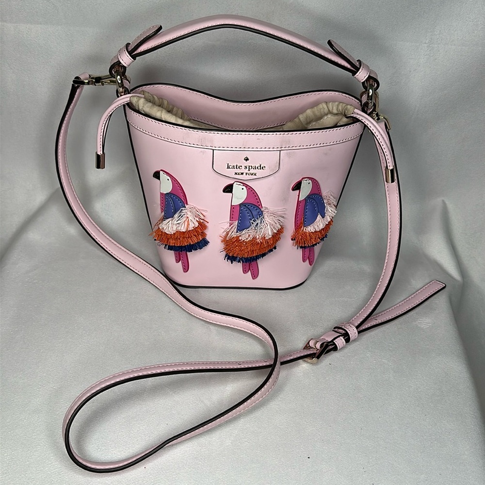Kate spade parrot party bucket bag LIMITED EDITION RARE